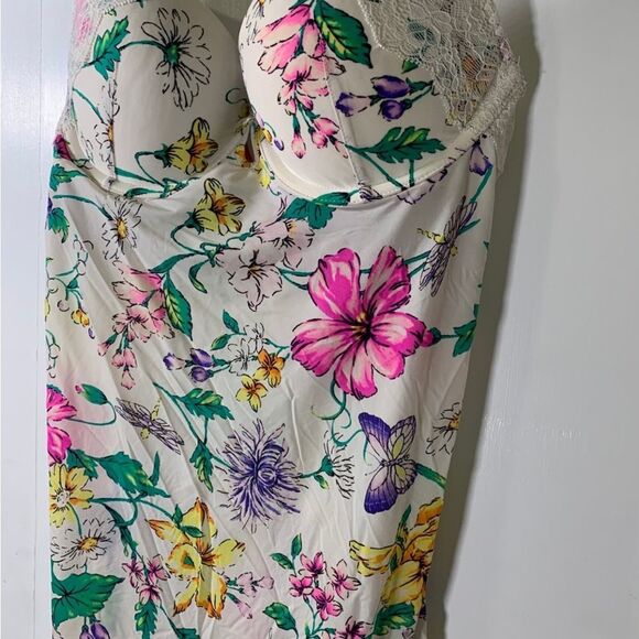 Victoria’s Secret 34B White Floral Bra Slip Dress - Picture 2 of 5